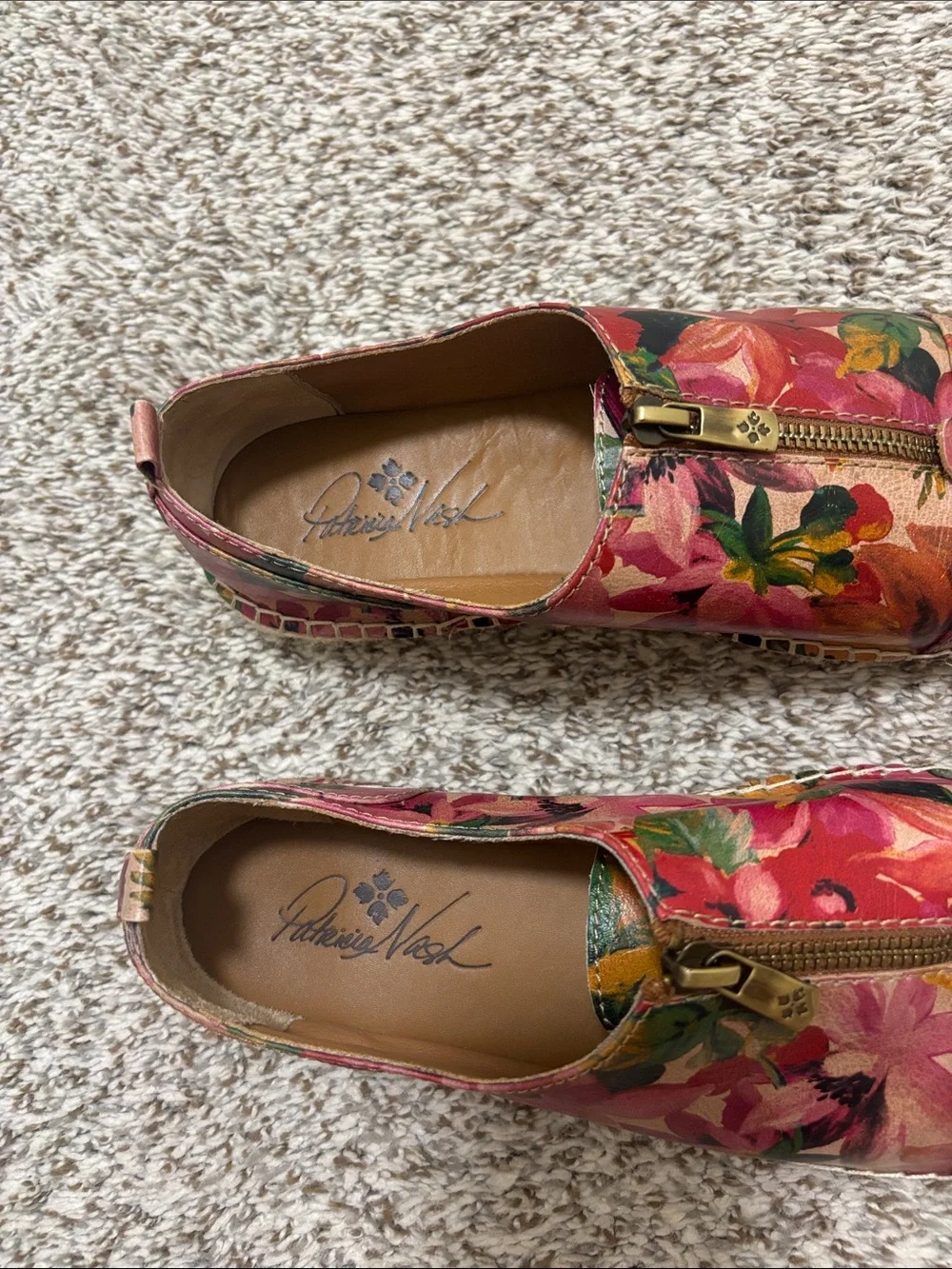Patricia Nash floral leather shoes 8.5
